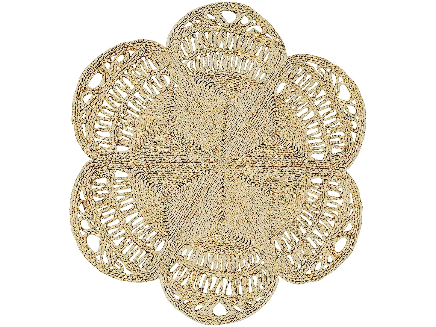 Tappeto rotondo in iuta - Boho Bali - 150 CM - Niluh