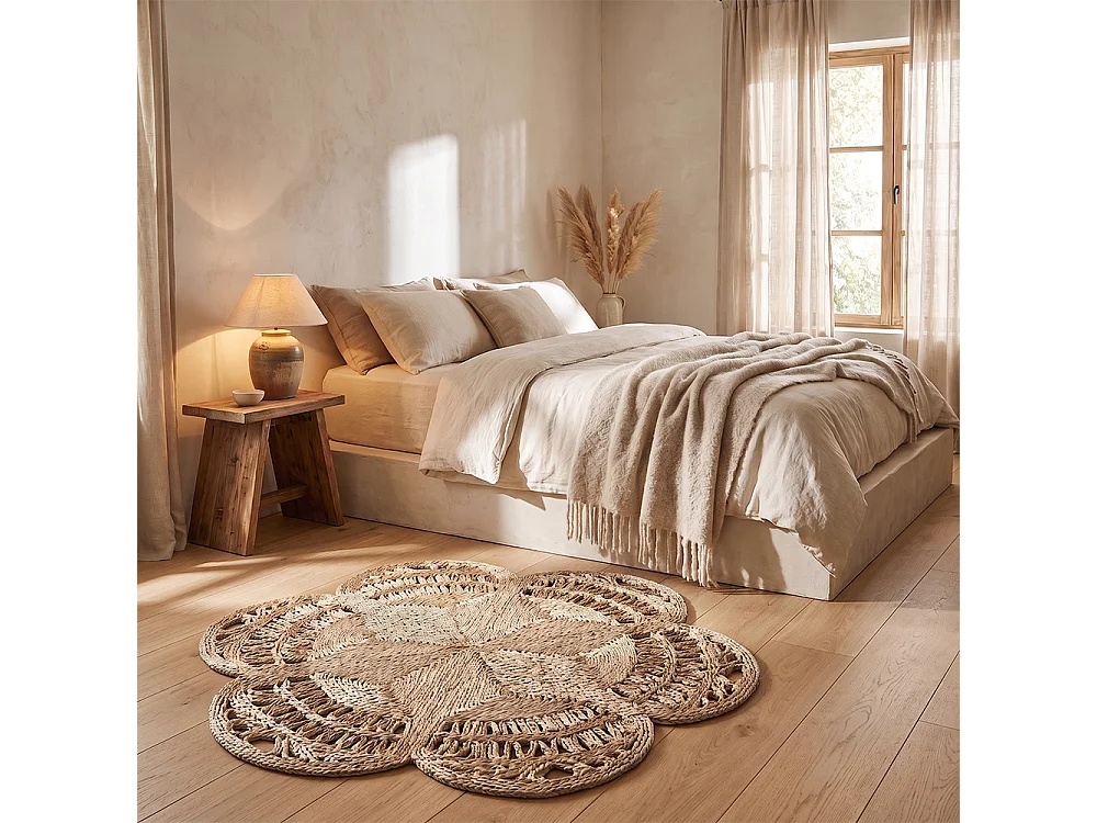 Alfombra Redonda de Yute - Boho Bali - 150 CM - Niluh