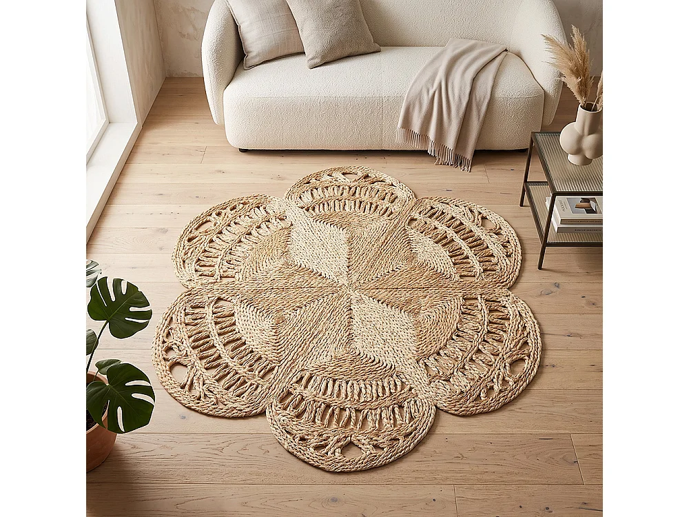 Alfombra Redonda de Yute - Boho Bali - 150 CM - Niluh