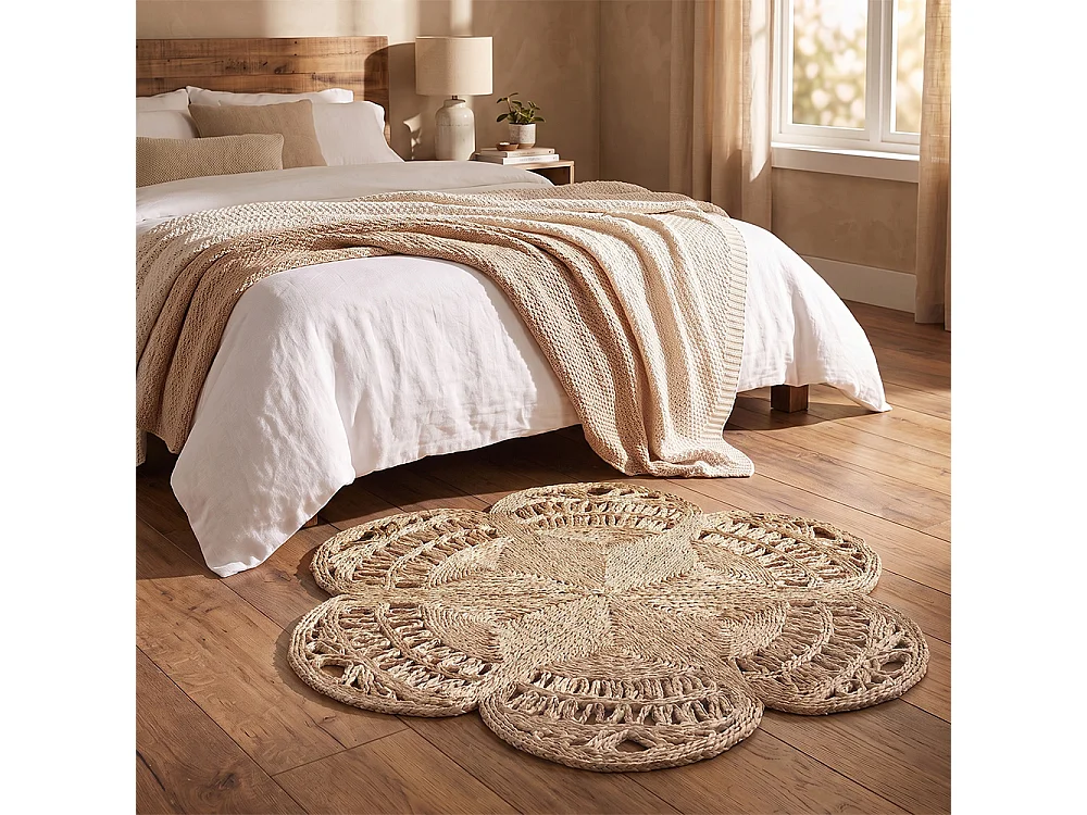 Alfombra Redonda de Yute - Boho Bali - 150 CM - Niluh