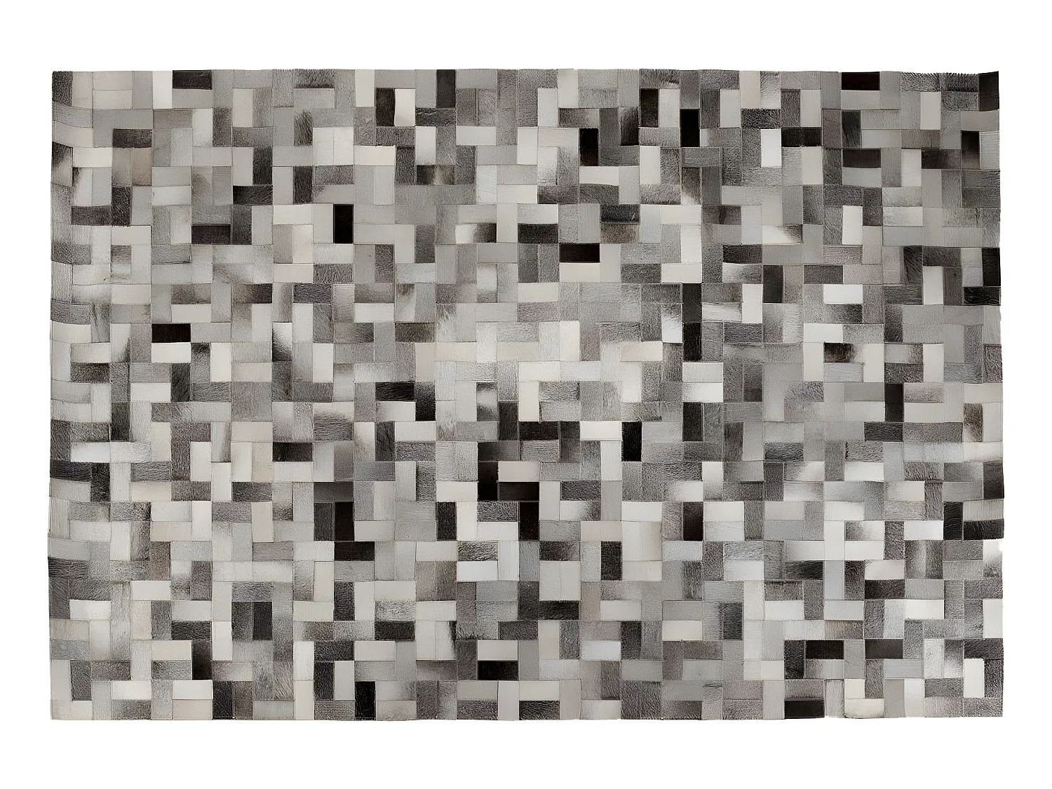 Tapis Design en Cuir - Preston Gris