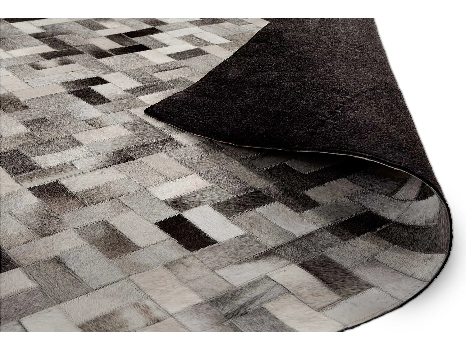 Alfombra Rectangular de Cuero Vegano 150 x 200 cm – Hilo