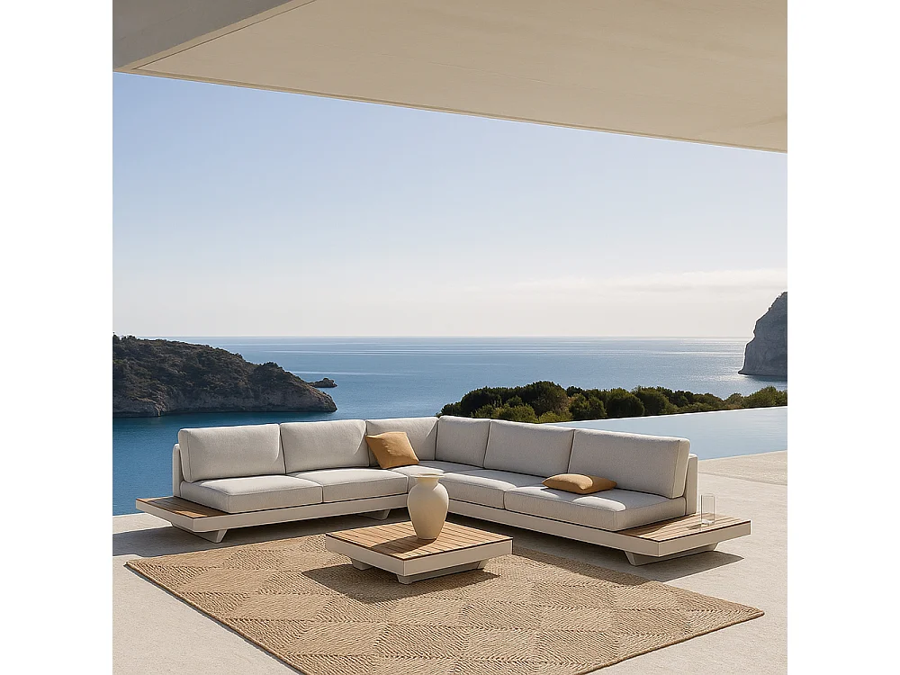 Tapis rectangulaire en jute - Boho Bali - 120x150 CM - Lubya Naturel