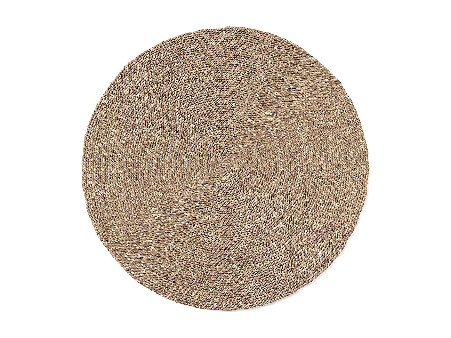 Tapis rond en jute - Boho Bali - 120 CM - Yuri Naturel