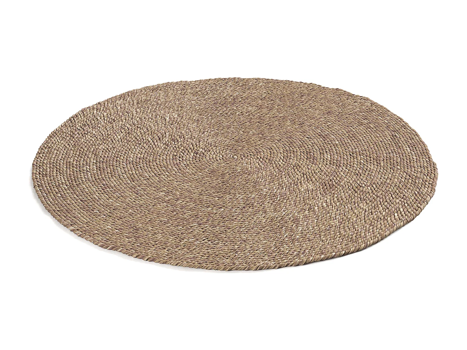 Tapis rond en jute - Boho Bali - 120 CM - Yuri Naturel