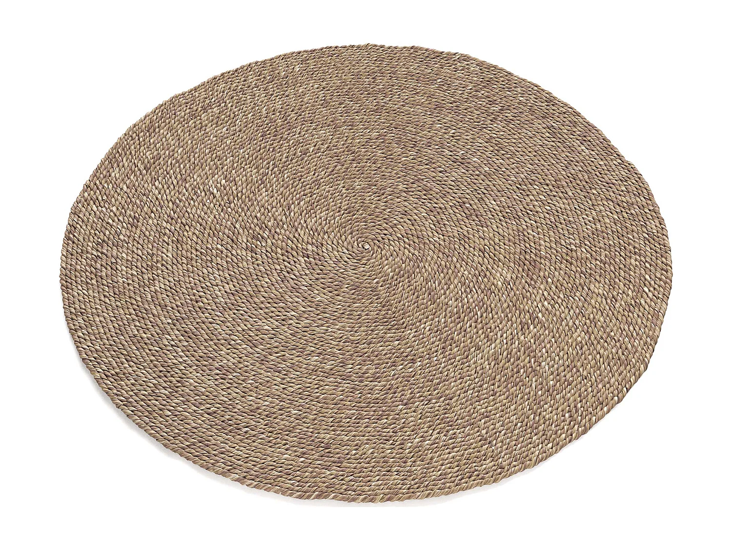 Tapis rond en jute - Boho Bali - 120 CM - Yuri Naturel