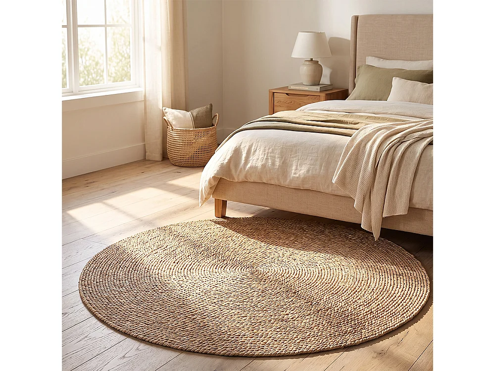 Runder Jute-Teppich - Boho Bali - 120 CM - Yuri