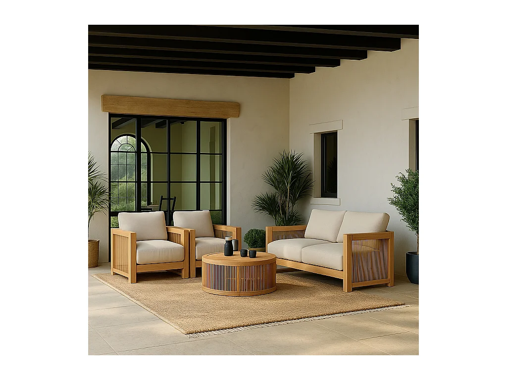 Tappeto rettangolare in iuta - Boho Bali - 150x200 CM - Jaya