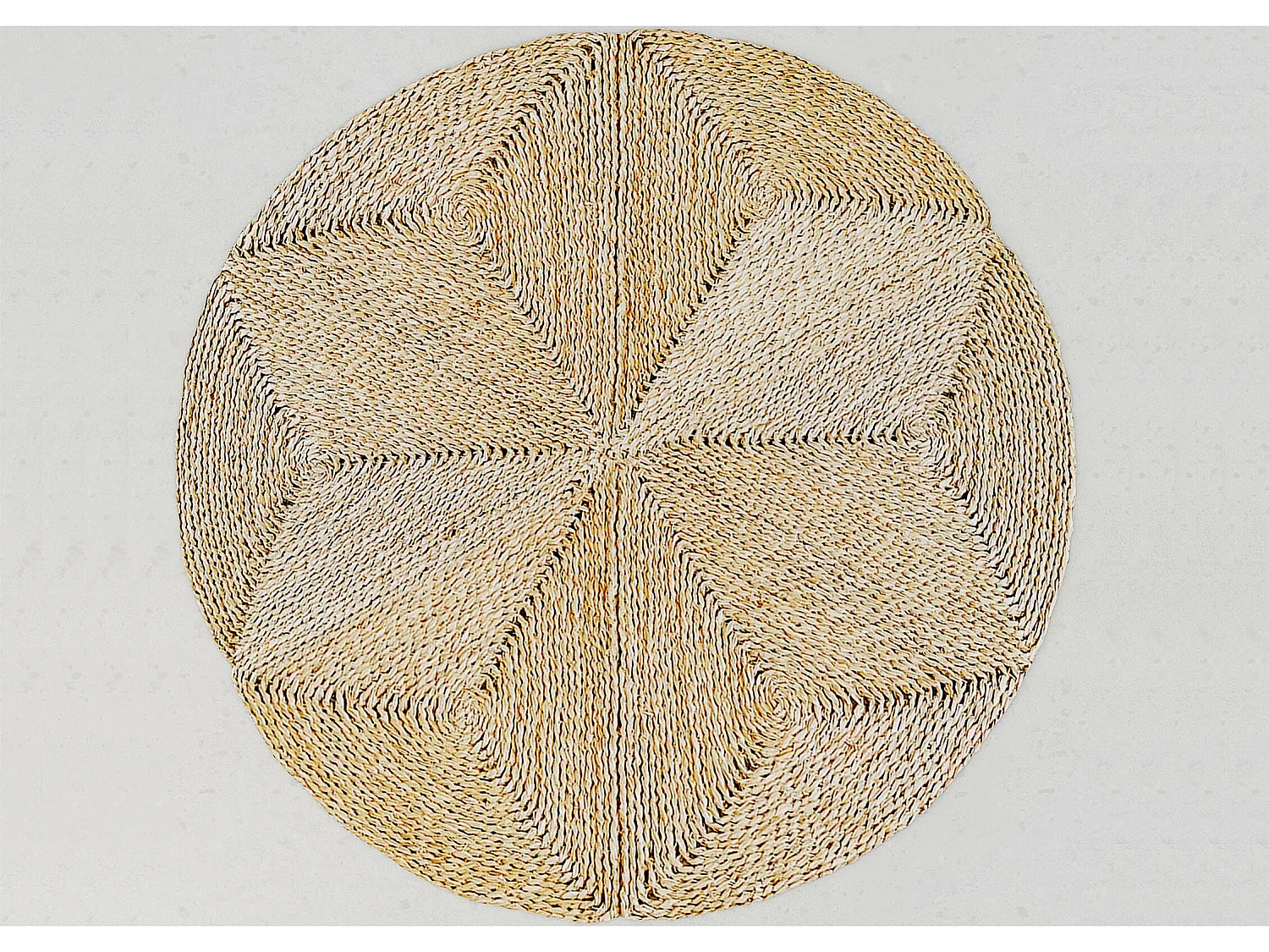 Runder Jute-Teppich - Boho Bali - 100 CM - Gabba