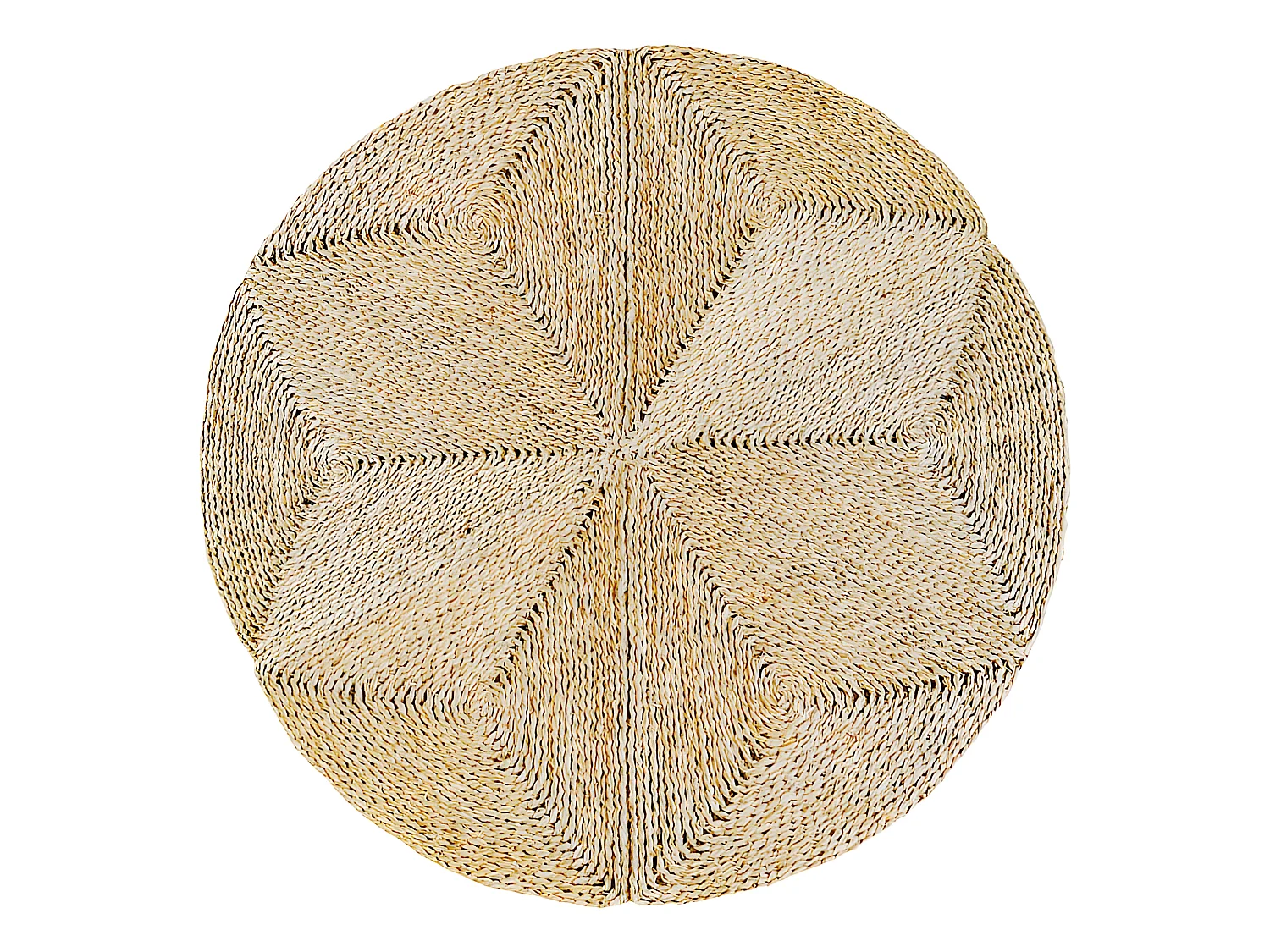 Tapis rond en jute - Boho Bali - 100 CM - Gabba Naturel