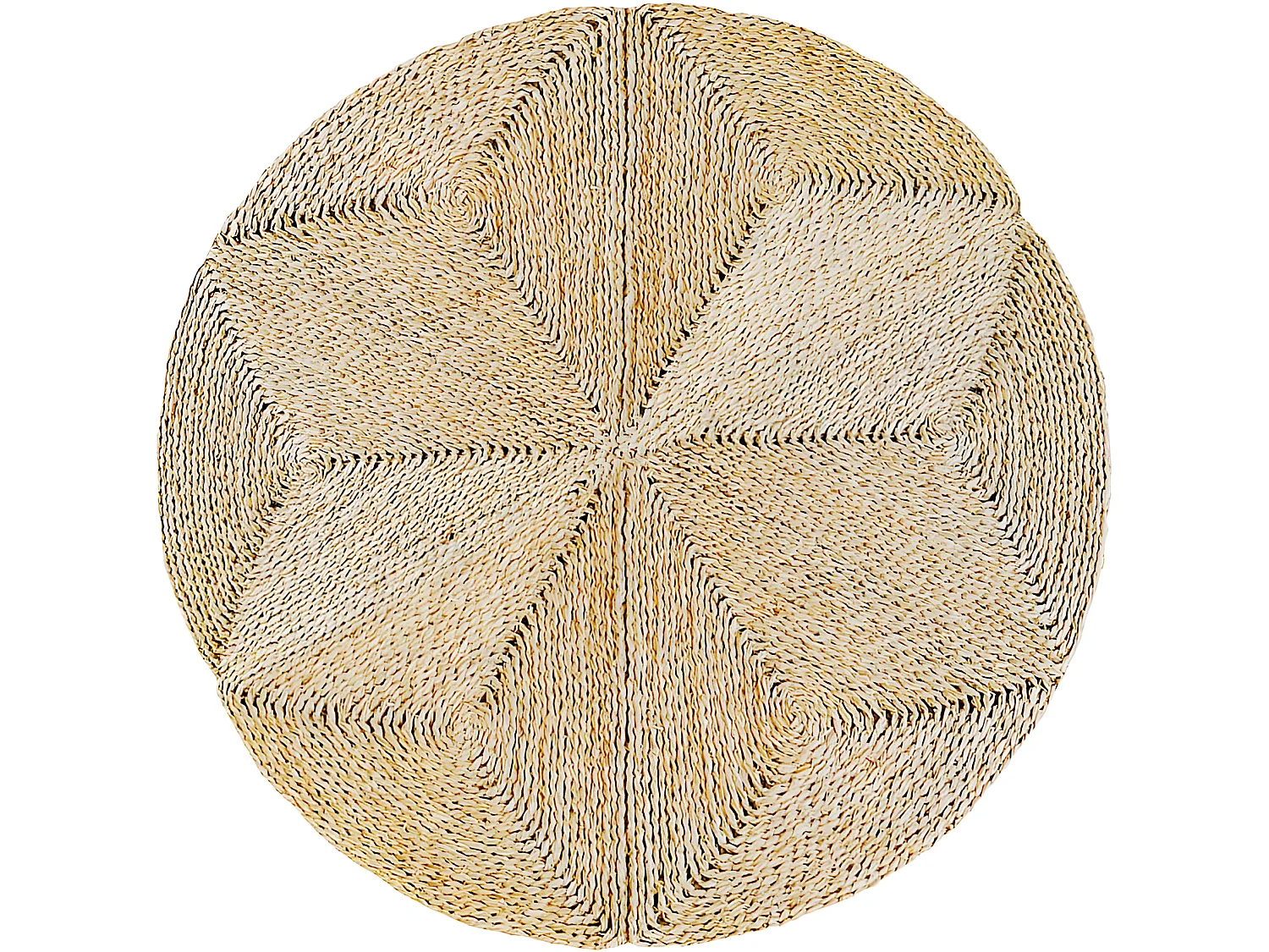 Runder Jute-Teppich - Boho Bali - 100 CM - Gabba