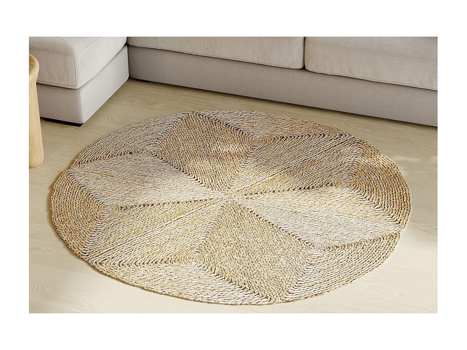 Tappeto rotondo in iuta - Boho Bali - 150 CM - Gabba