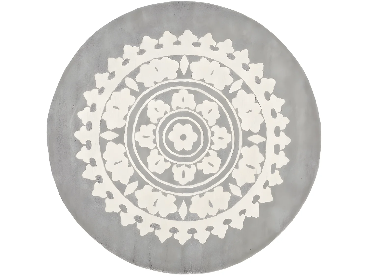 Runder Design Teppich - Wolle - 210cm - Romanty