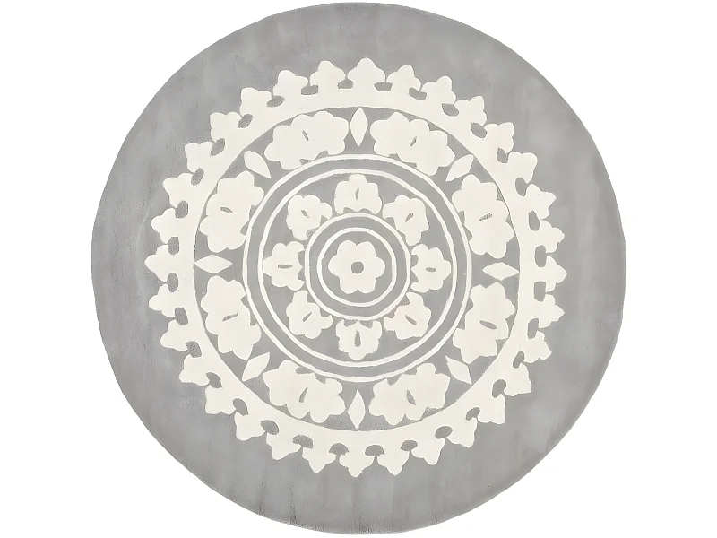 Runder Design Teppich - Wolle - 210cm - Romanty