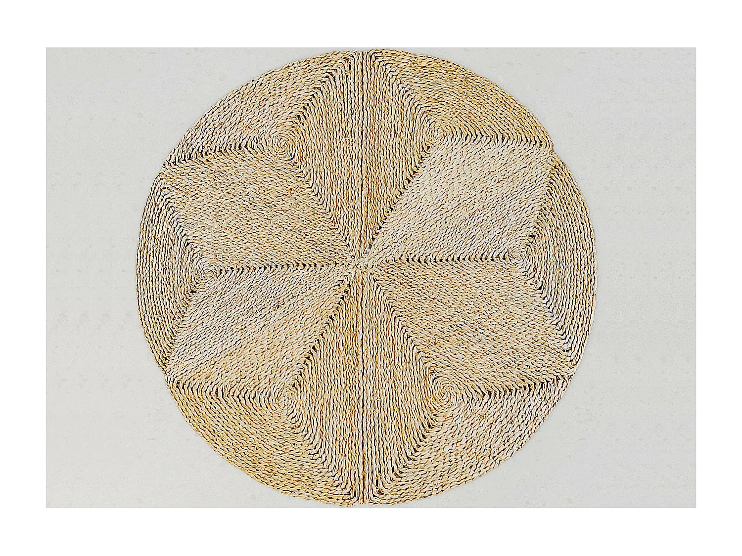 Alfombra Redonda de Yute - Boho Bali - 110 CM - Gabba