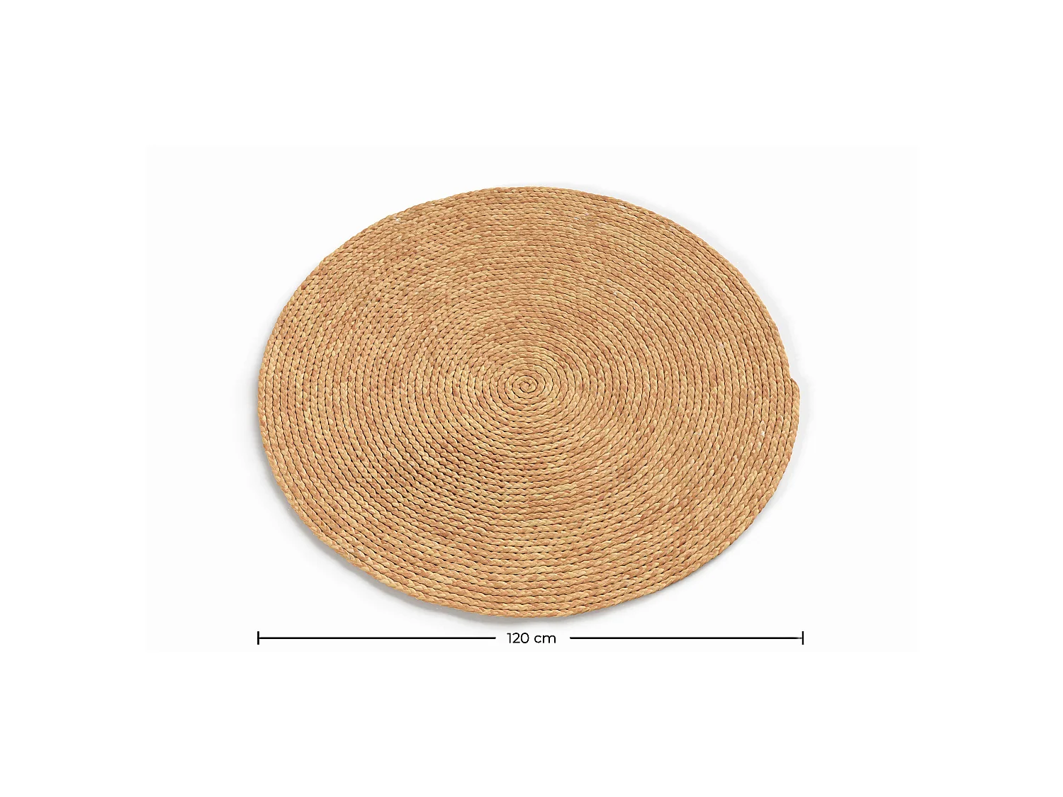 Runder Jute-Teppich - Boho Bali - 120 CM - Kavya