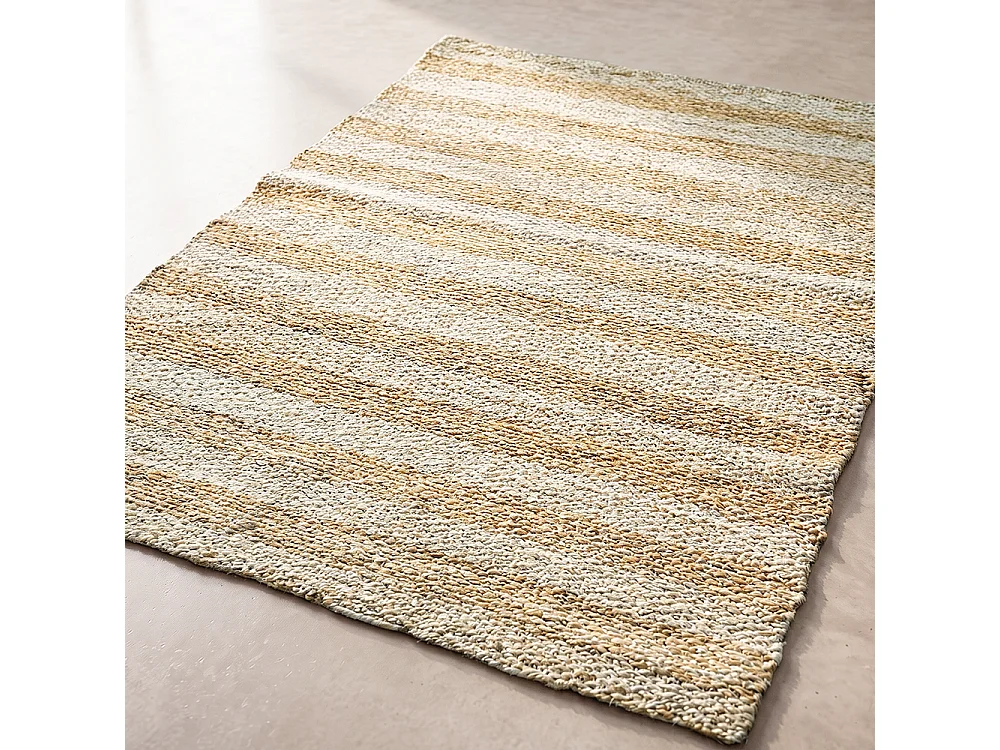 Rechteckiger Jute-Teppich - Boho Bali - 100x120 CM