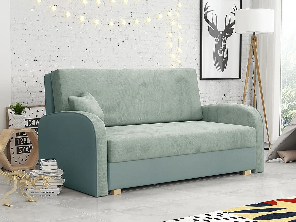 Sofá-cama Columbus 163, Almacenaje, 85x153x98cm, Muebles ya montados