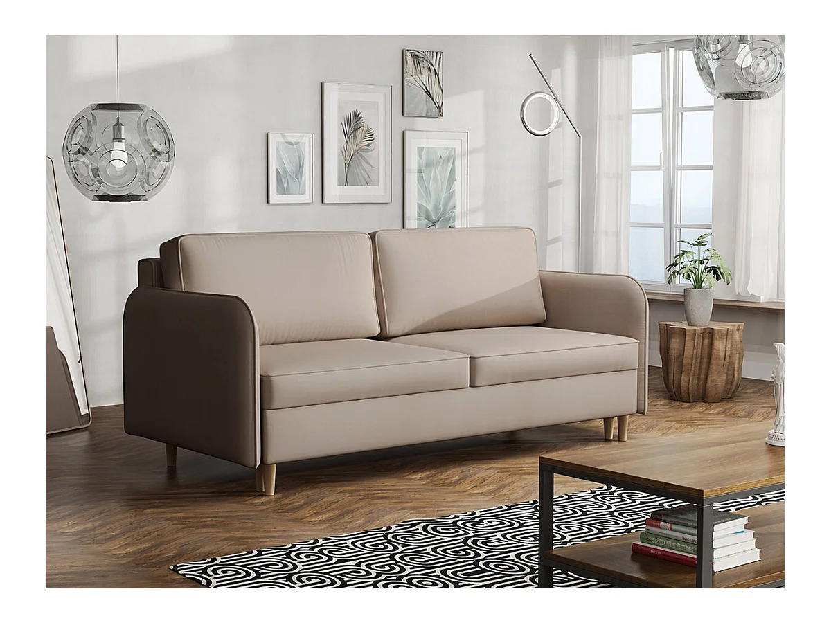 Canapé convertible Columbus 122, Boîte de literie, 95x209x100cm