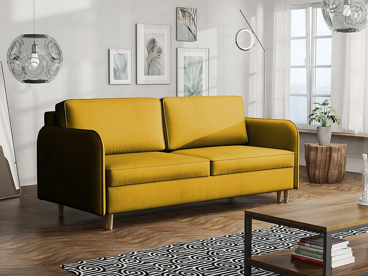 Sofá-cama Columbus 122, Almacenaje, 95x209x100cm