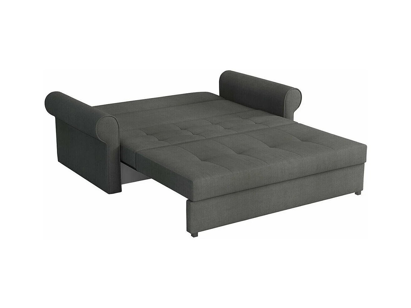 Canapé convertible Columbus 129, Boîte de literie, 85x168x98cm, Mobilier déjà assemblé