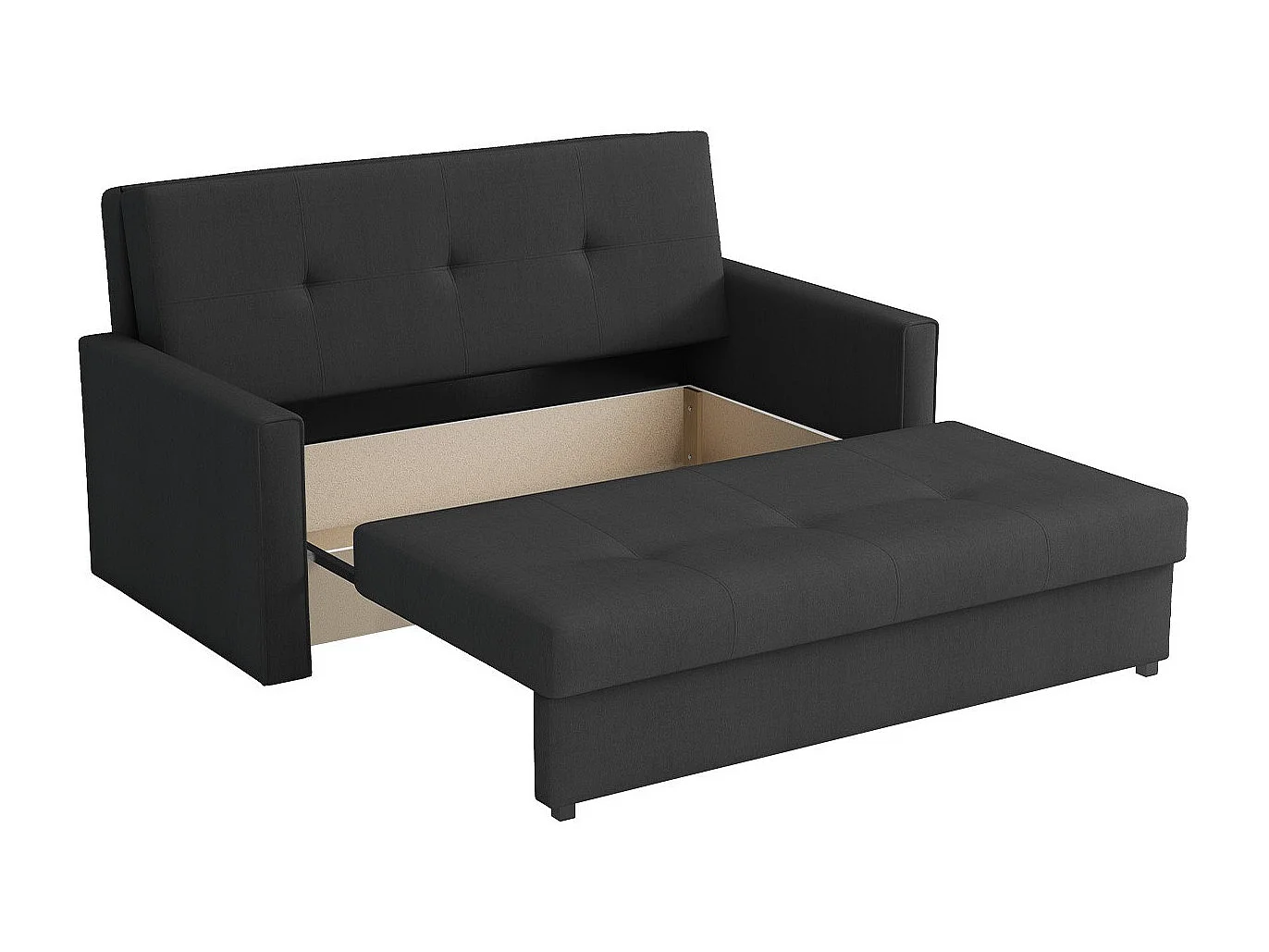Sofá-cama Columbus 106, Almacenaje, 85x153x98cm, Muebles ya montados
