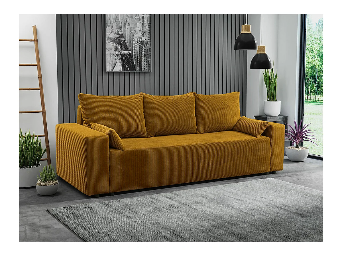 Divano letto Clovis 104, Con, 90x250x94cm