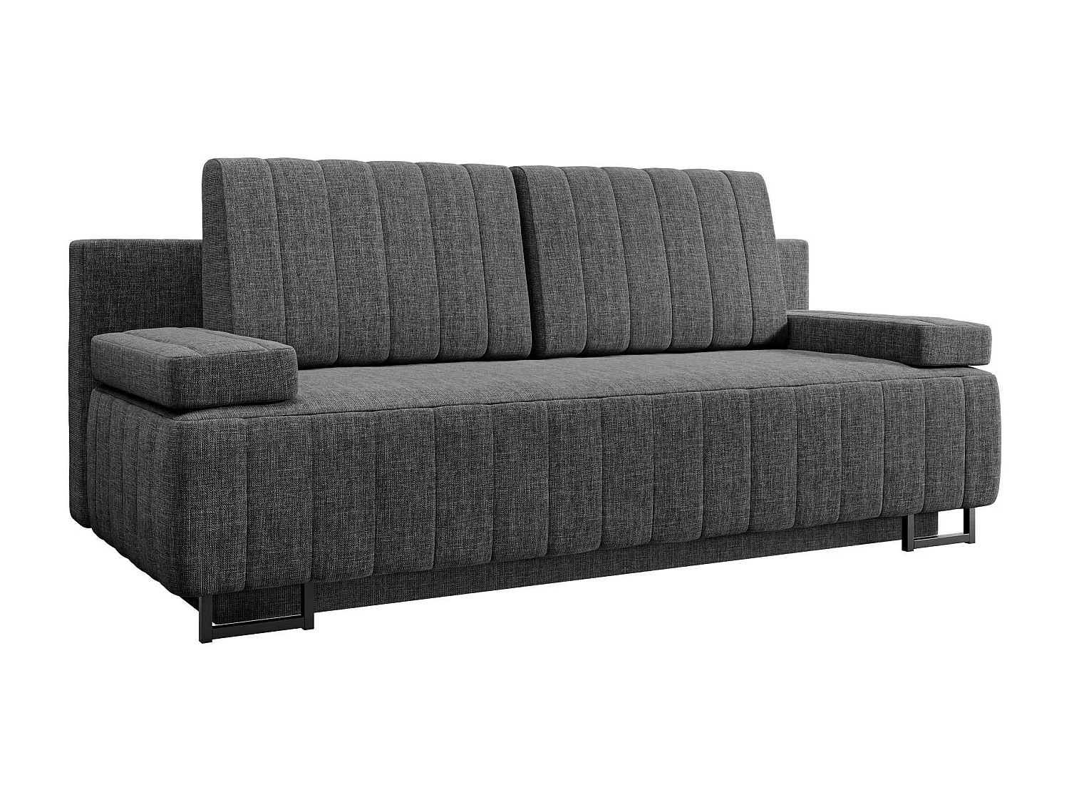 Sofá cama Columbus 152, Almacenaje, 90x200x90cm, Muebles ya montados