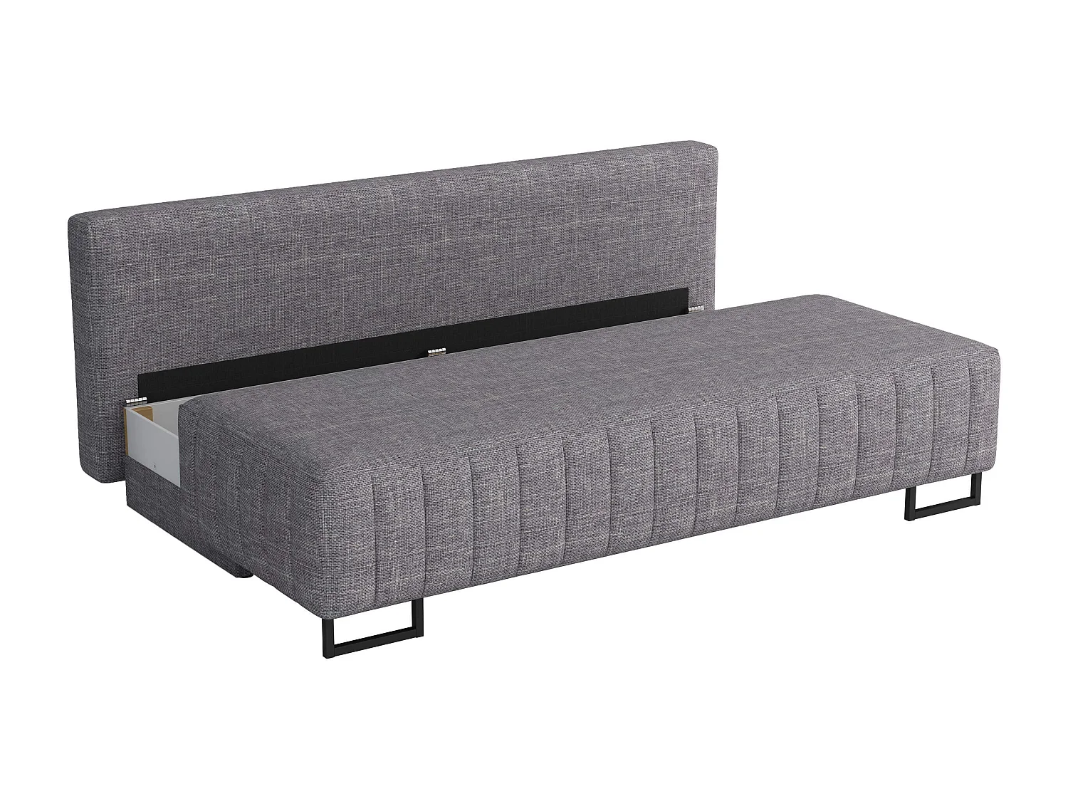 Sofá cama Columbus 152, Almacenaje, 90x200x90cm, Muebles ya montados