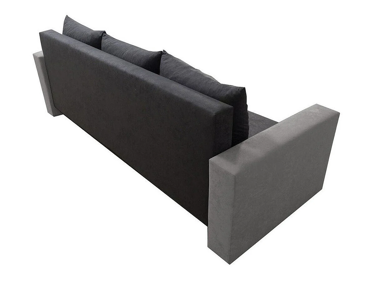 Canapé convertible 4 places en tissu rouge MUNCIE 80x235x87 cm
