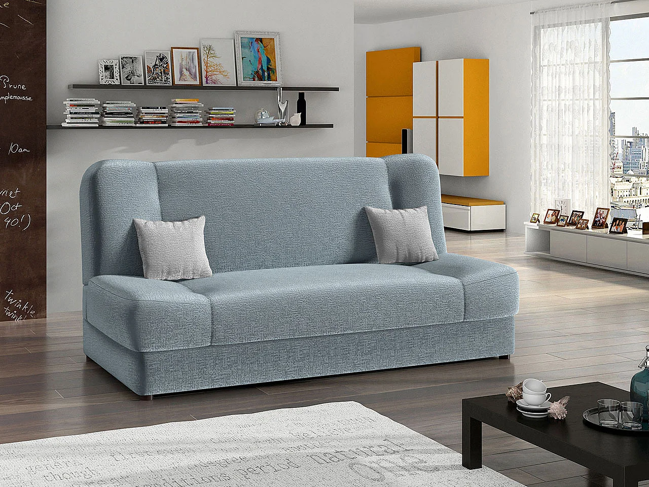 Canapé convertible Comfivo 110, Boîte de literie, 86x195x87cm