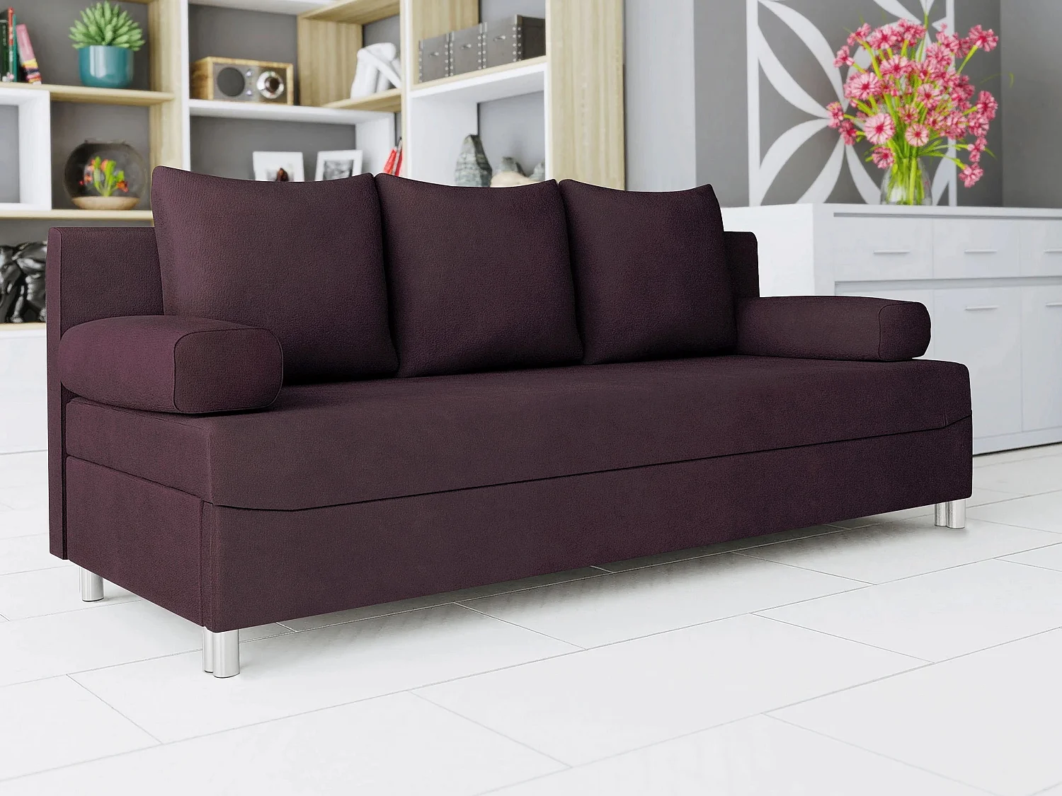 Sofá cama Comfivo Artes, Almacenaje, 86x192x80cm