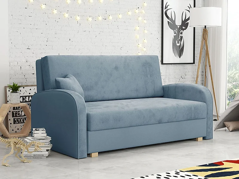 Canapé convertible Columbus 163, Disponible, 85x153x98cm, Mobilier déjà assemblé