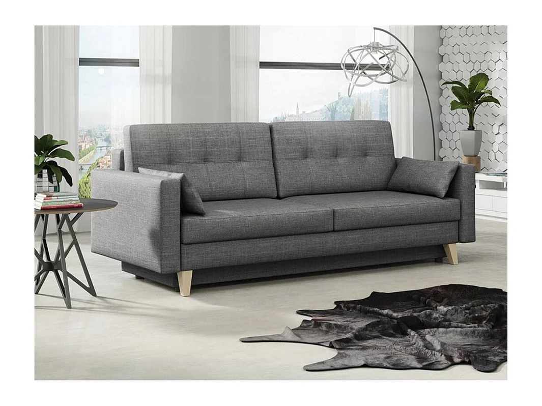 Canapé convertible Columbus 113, Boîte de literie, 90x225x100cm