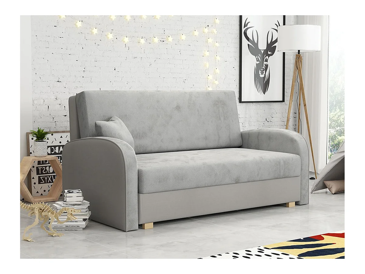 Canapé convertible Columbus 163, Boîte de literie, 85x153x98cm, Mobilier déjà assemblé