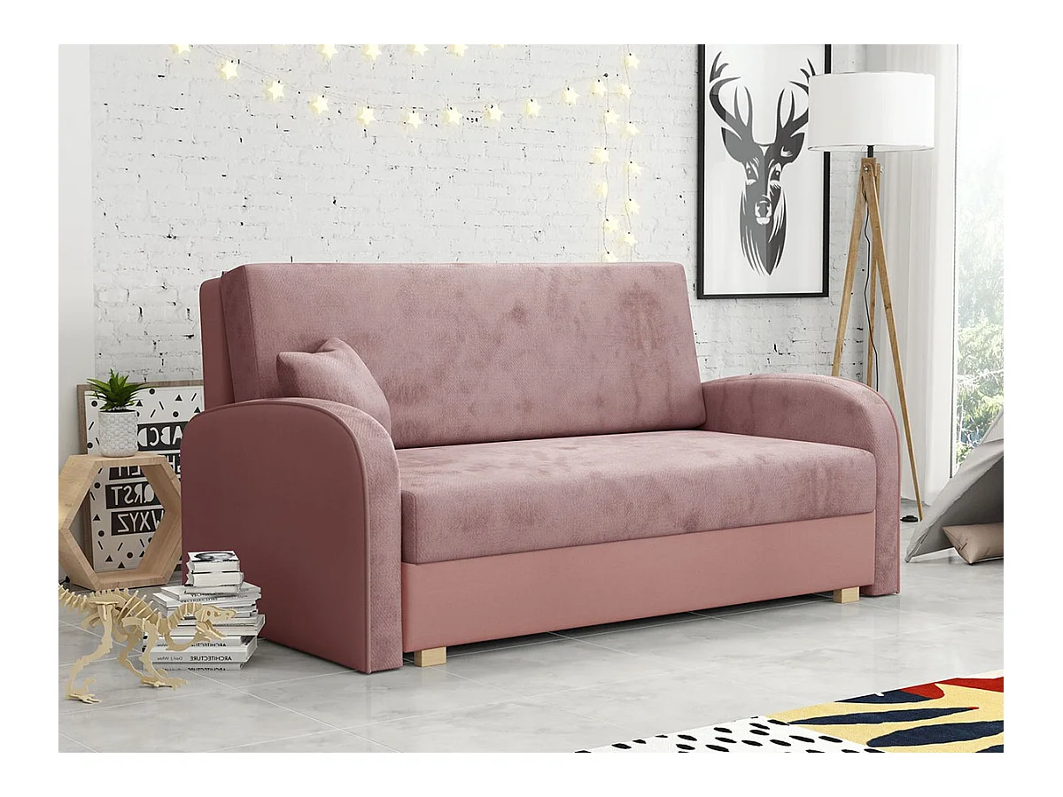 Canapé convertible Columbus 163, Boîte de literie, 85x153x98cm, Mobilier déjà assemblé