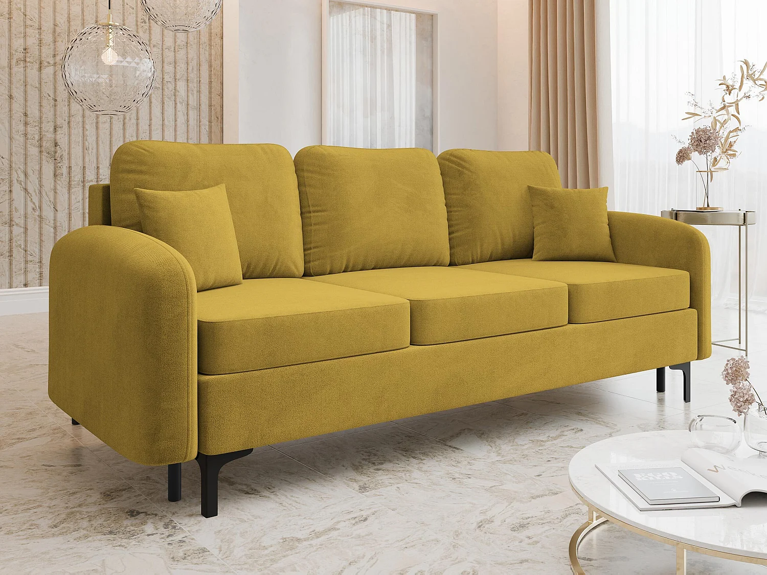 Sofá cama Torlua 102, Almacenaje, 96x228x94cm