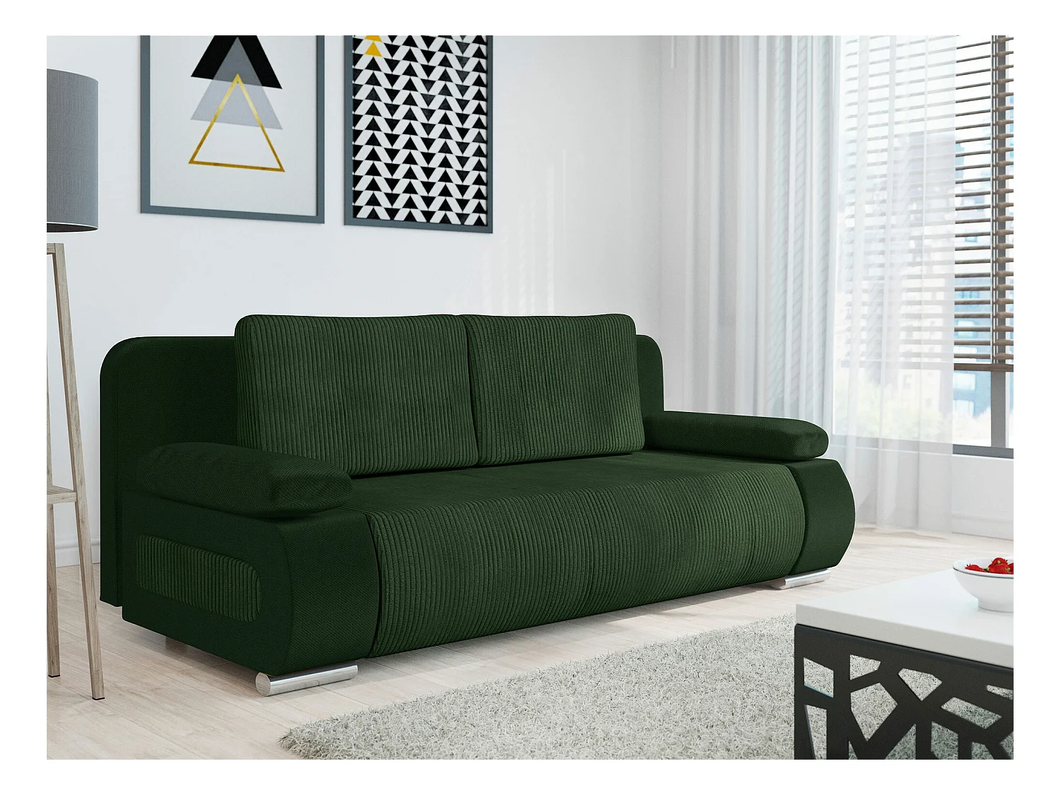 Canapé convertible Comfivo 144, Boîte de literie, 77x200x92cm
