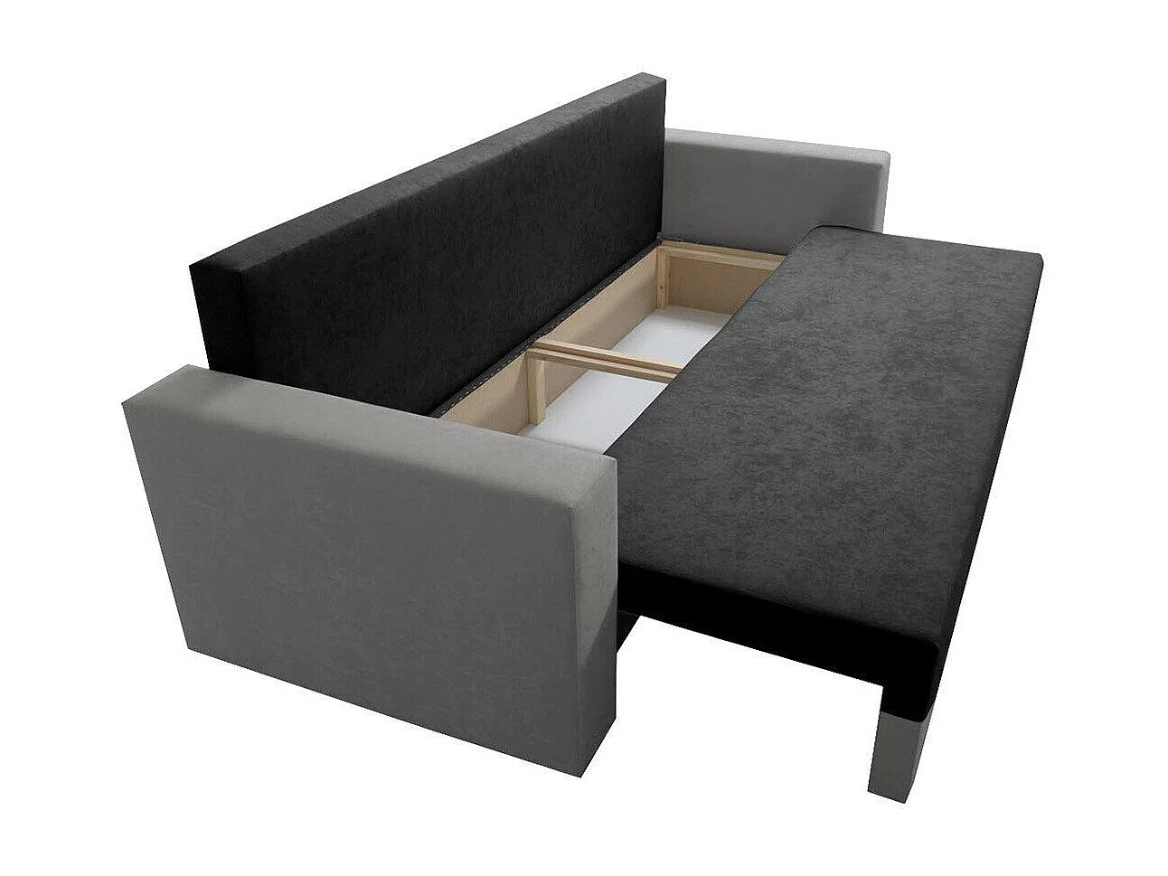 Sofá cama Muncie 104, Cama com arrumação, 8x24x9cm