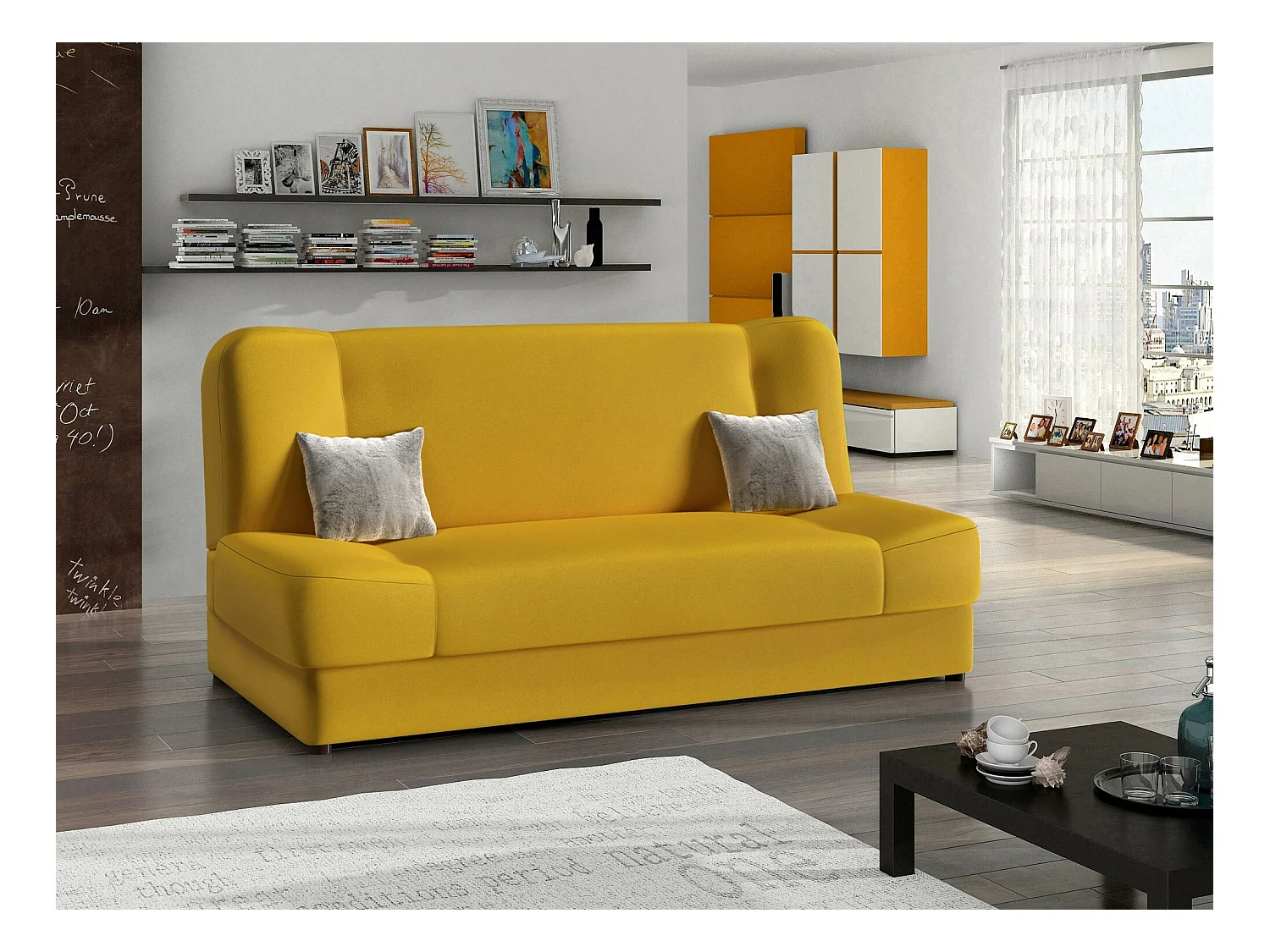 Canapé convertible Comfivo 110, Boîte de literie, 86x195x87cm