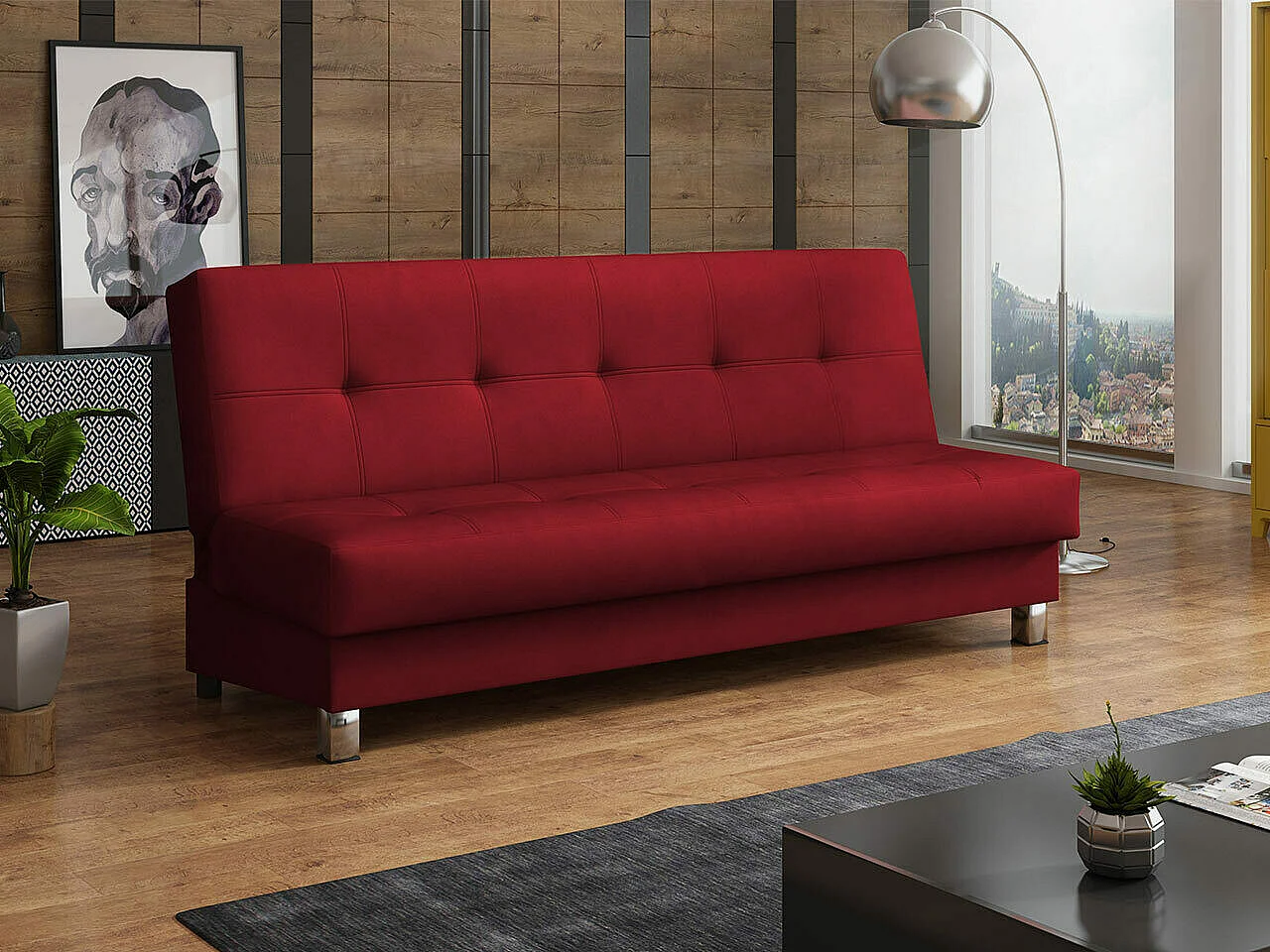 Canapé convertible Columbus 107, Disponible, 90x193x85cm