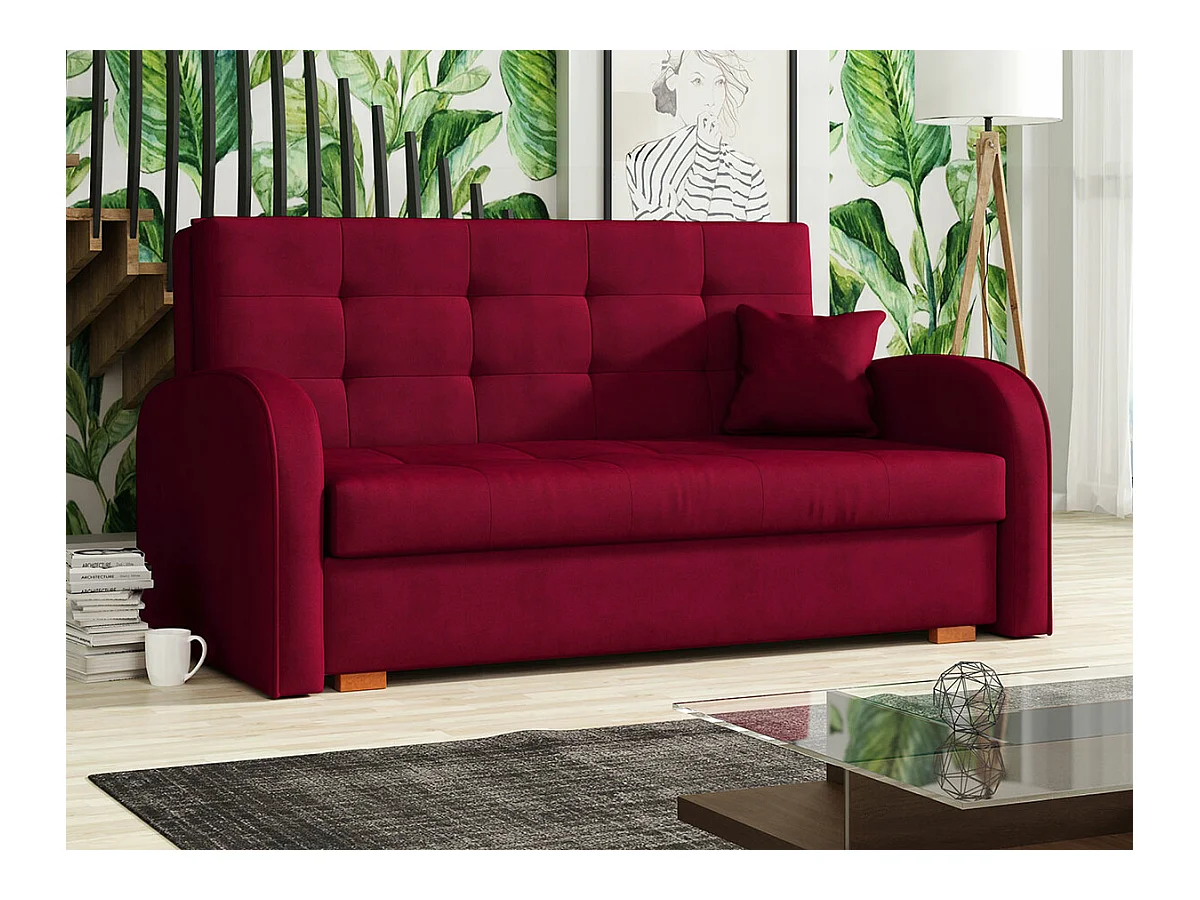 Canapé convertible Columbus 116, Boîte de literie, 85x153x98cm, Mobilier déjà assemblé