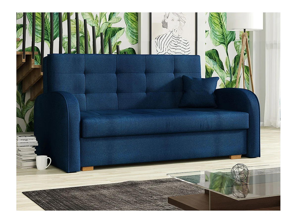Canapé convertible Columbus 116, Boîte de literie, 85x153x98cm, Mobilier déjà assemblé
