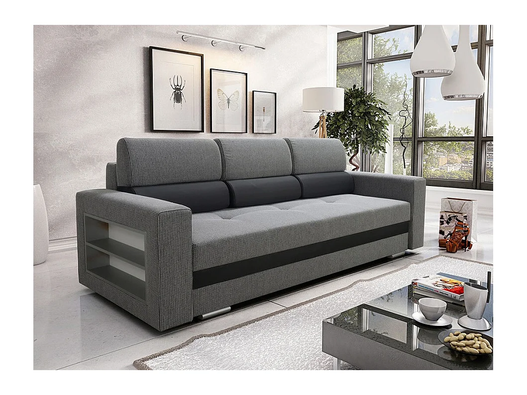 Sofá-cama Decatur 100, Almacenaje, 88x236x92cm