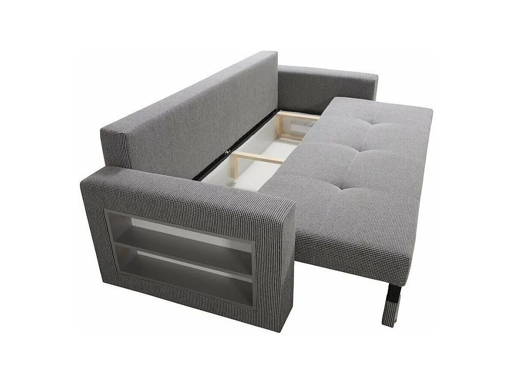 Sofá-cama Decatur 100, Almacenaje, 88x236x92cm