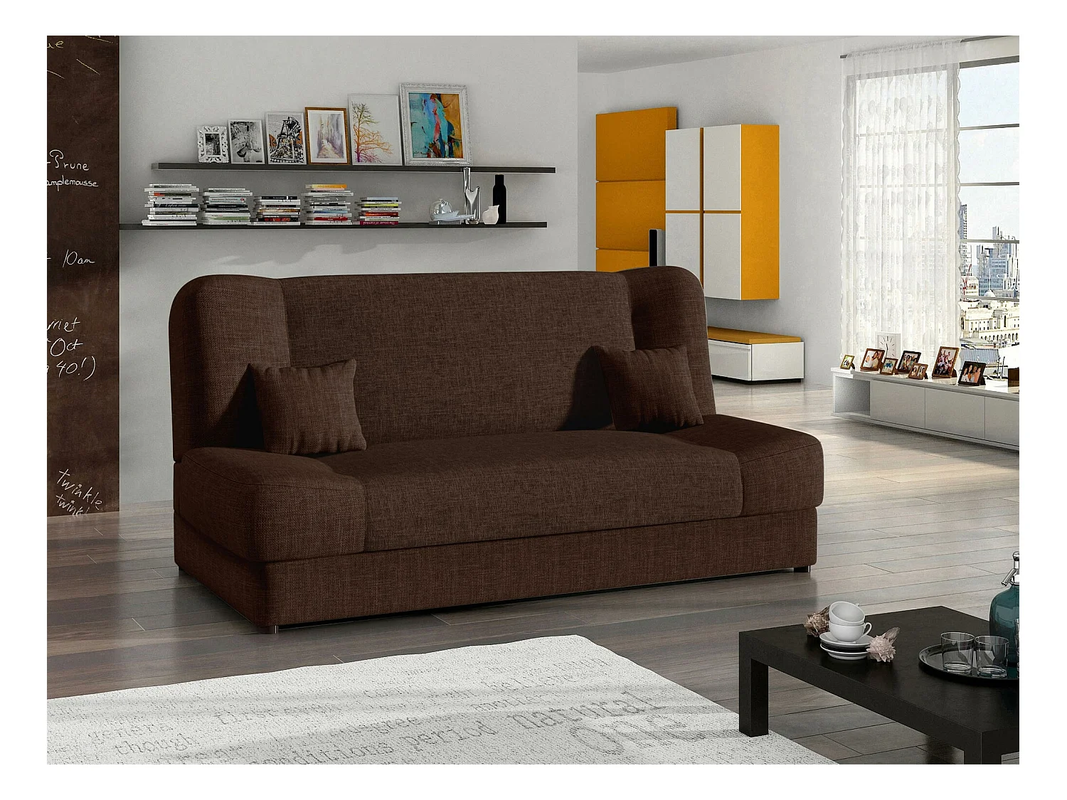 Canapé convertible Comfivo 110, Boîte de literie, 86x195x87cm