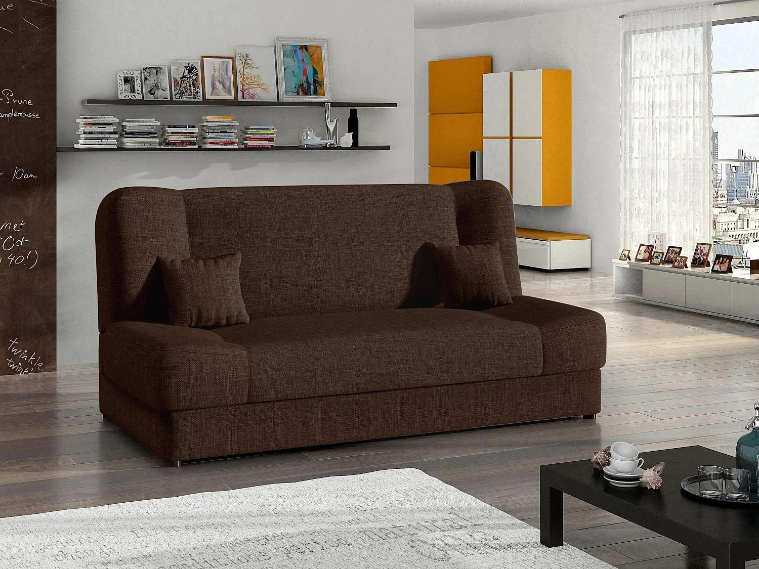 Sofá cama Comfivo Cera, Almacenaje, 86x195x87cm