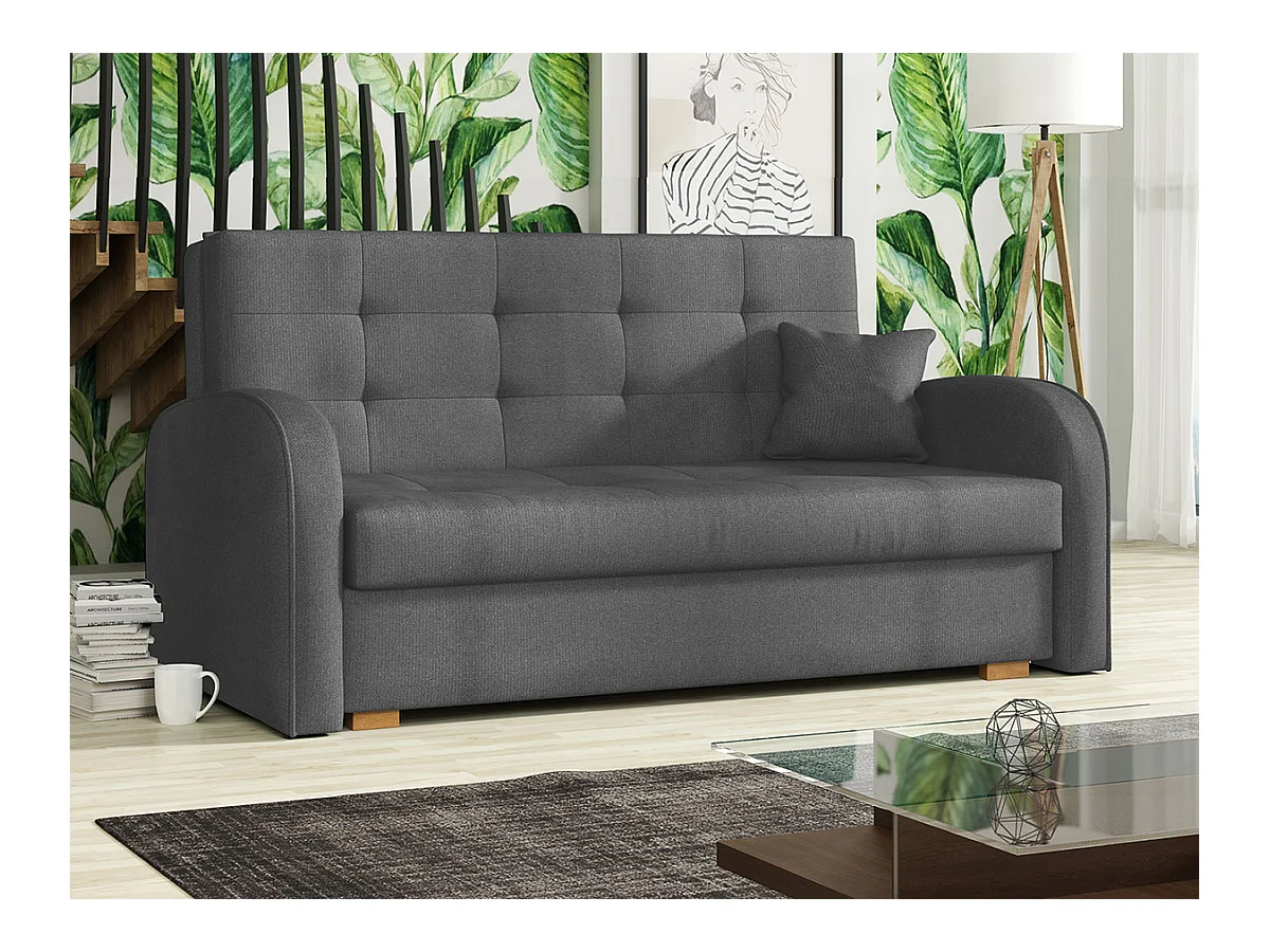 Canapé convertible Columbus 116, Boîte de literie, 85x153x98cm, Mobilier déjà assemblé
