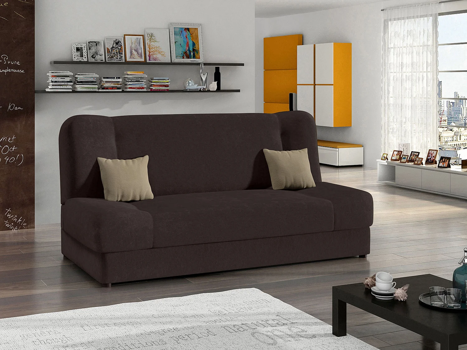 Canapé convertible Comfivo 124, Disponible, 86x195x87cm