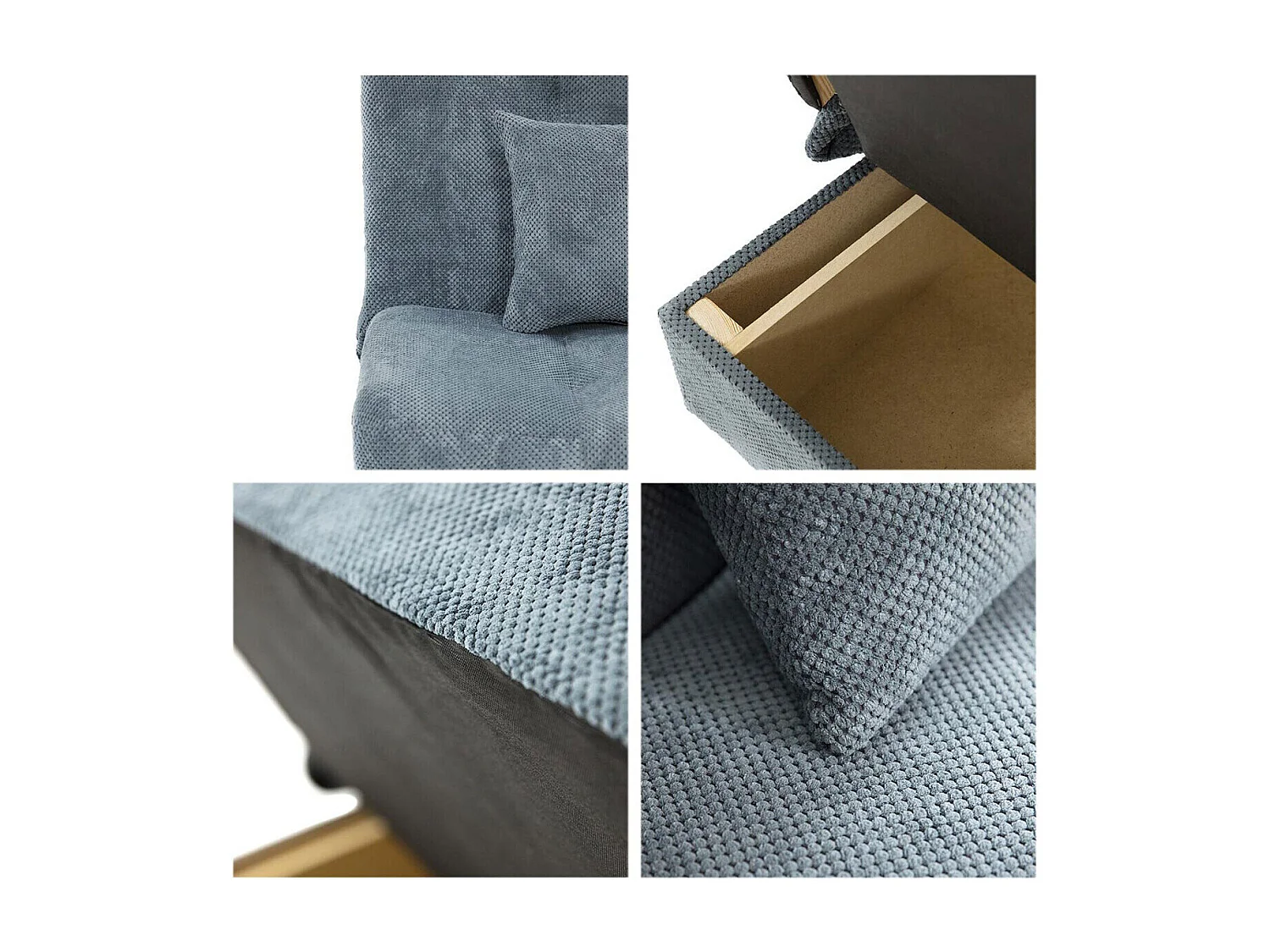 Canapé convertible Comfivo 124, Disponible, 86x195x87cm